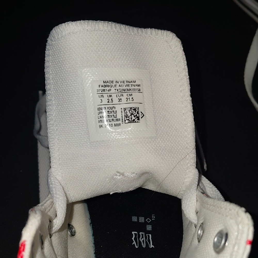 Converse White High-Top Sneakers - Picture 5 of 6